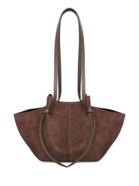 Yuzefi large Mochi suede knot shoulder bag - Brown - zdjęcie produktu nr 1