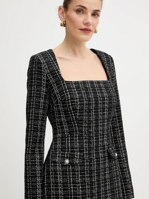 Guess sukienka SANDRA kolor czarny mini prosta W5BK20 W2382