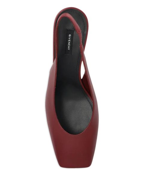 Givenchy square-toe slingback pumps - Red