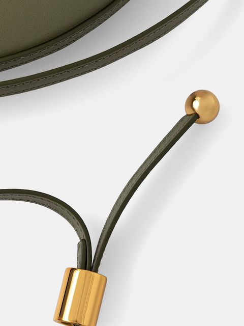 Furla torebka skórzana Moonstone M Shoulder Bag kolor zielony WB01868 BX3104 4555S