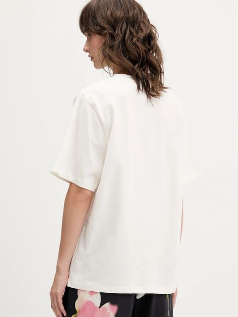 Stine Goya t-shirt bawełniany damski kolor beżowy SG-AW25-T009-2243 - zdjęcie produktu nr 2