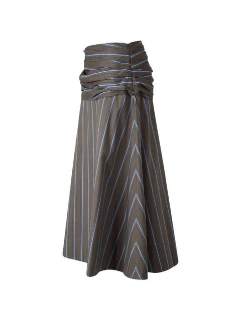 STAUD Sol striped skirt - Blue - zdjęcie produktu nr 1