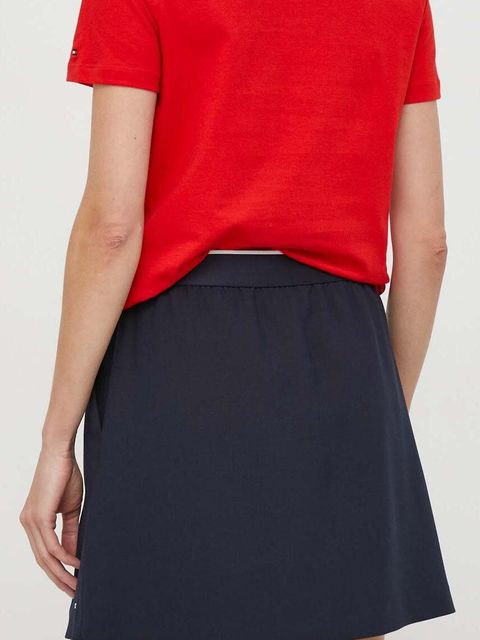 Tommy Hilfiger spódnica kolor granatowy mini prosta WW0WW40515
