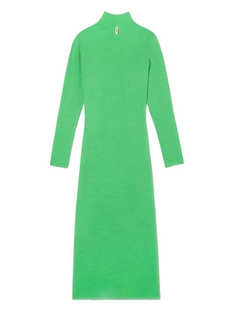 Sunnei high-neck long-sleeves midi dress - Green - zdjęcie produktu nr 2