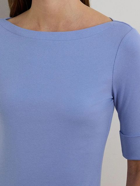 Lauren Ralph Lauren t-shirt damski kolor niebieski 200654963