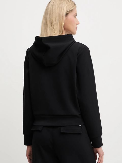 MICHAEL Michael Kors bluza damska kolor czarny z kapturem gładka MT551SSE45 - zdjęcie produktu nr 2