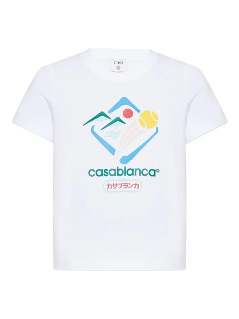 Casablanca Montagne graphic-print T-shirt - White - zdjęcie produktu nr 1