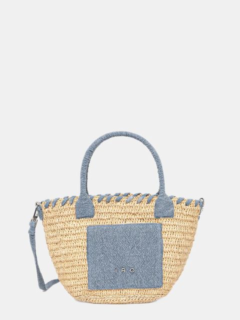 IRO torebka z rafii kolor niebieski WM44NARCYT - zdjęcie produktu nr 1
