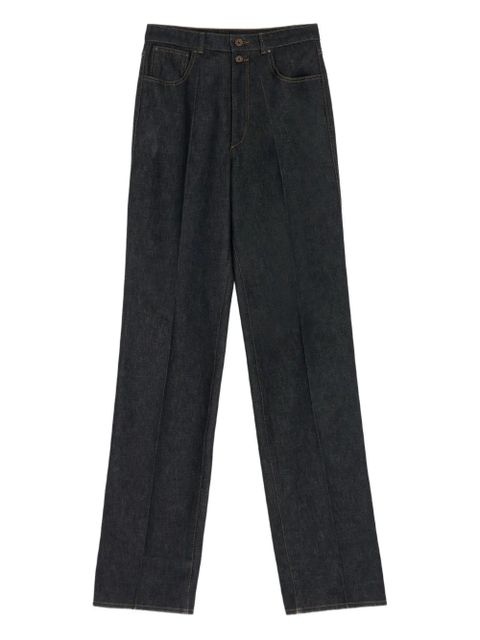 LEMAIRE high-waisted pleated trousers - Blue - zdjęcie produktu nr 1