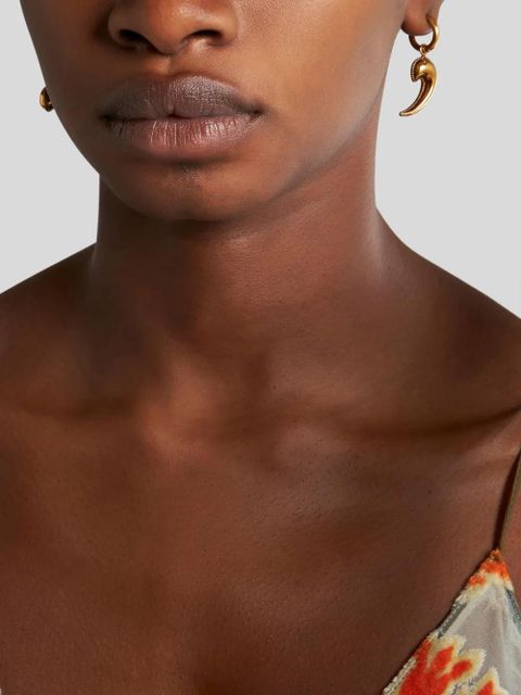 ETRO Paisley drop earrings - Gold