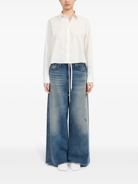 MM6 Maison Margiela cropped shirt - White