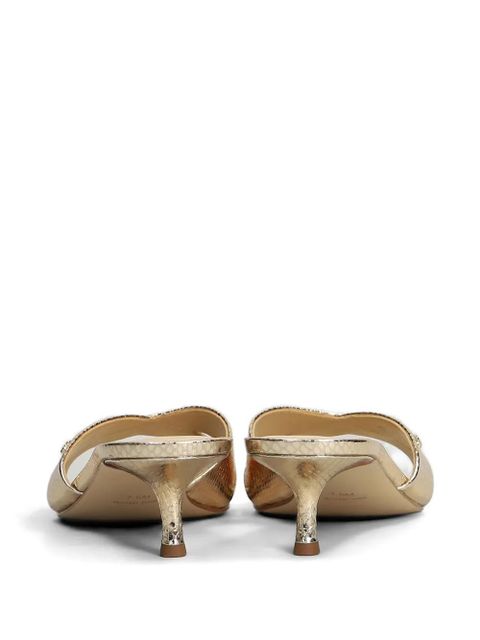 Michael Kors criss-cross sandals - Gold