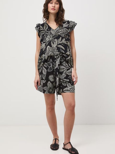 Medicine szorty damskie z domieszką lnu - zdjęcie produktu nr 1