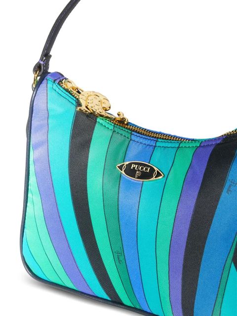 PUCCI Yummy striped shoulder bag - Blue
