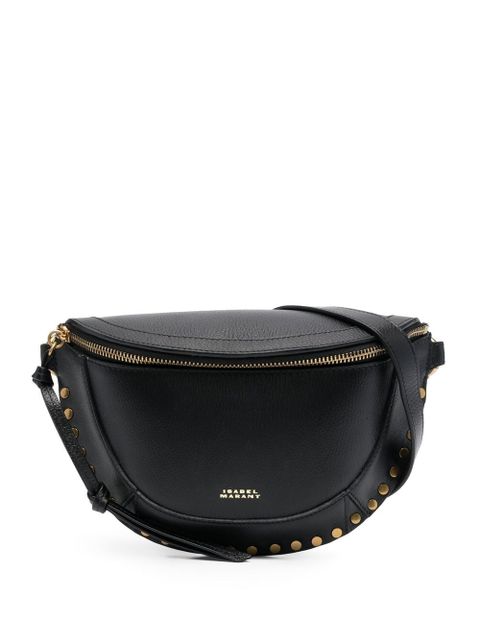 ISABEL MARANT Skano grained-leather shoulder bag - Black - zdjęcie produktu nr 1