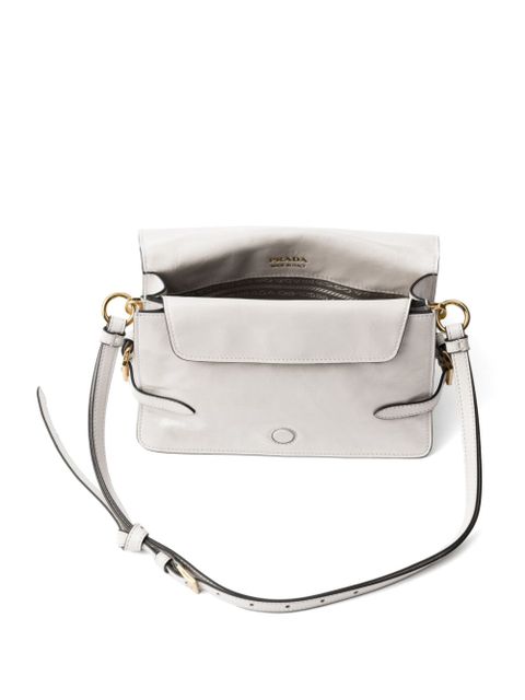 Prada leather shoulder bag - White