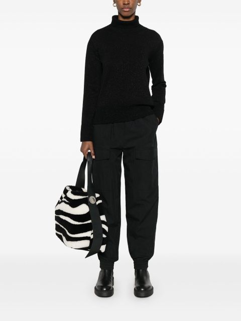 Moncler lurex-embellished sweater - Black