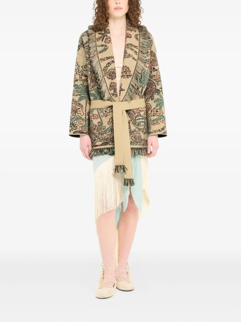 Alanui Sketched By The Ses fringed cardigan - Neutrals - zdjęcie produktu nr 2