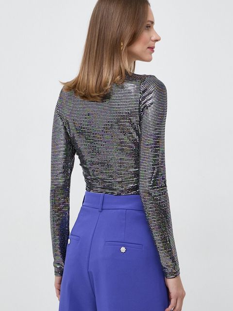 Guess body CAMILLE kolor srebrny wzorzysta W4RP13 KBJG0