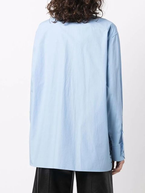 Valentino Garavani long-sleeve lace shirt - Blue