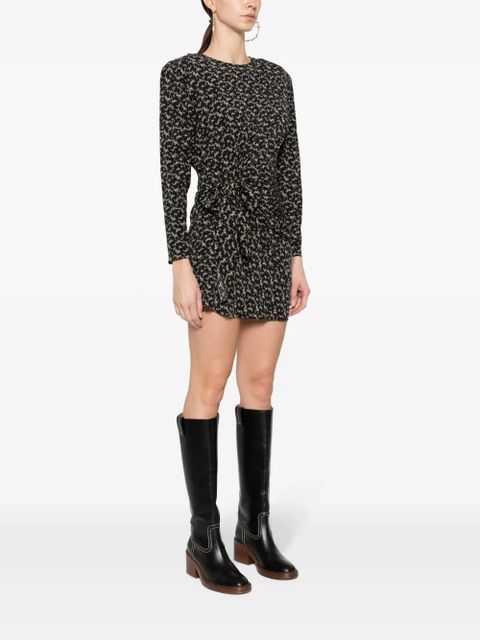 MARANT ÉTOILE Dulce abstract-print dress - Black