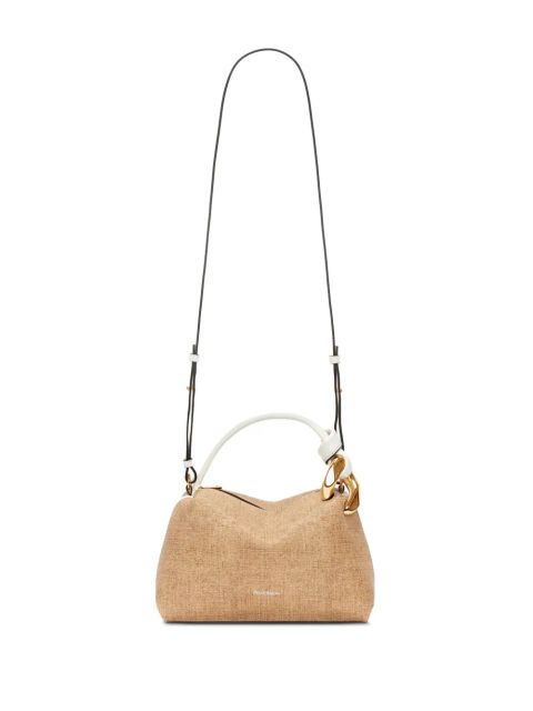 JW Anderson small JWA Corner leather tote bag - Neutrals