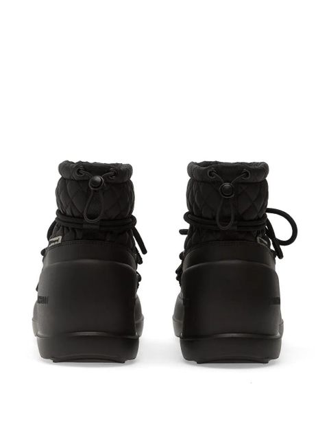 Moon Boot Mezzaluna quilted lace-up boots - Black