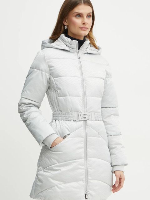 Guess kurtka SELINE damska kolor szary zimowa W4BL58 WGL72
