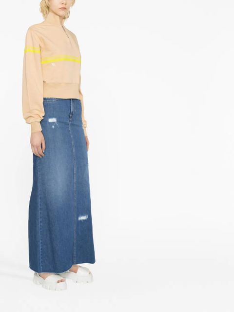 GCDS half-zip sweatshirt - Neutrals