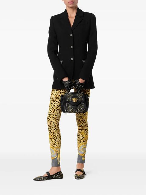 Versace baroque-print leggings - Yellow