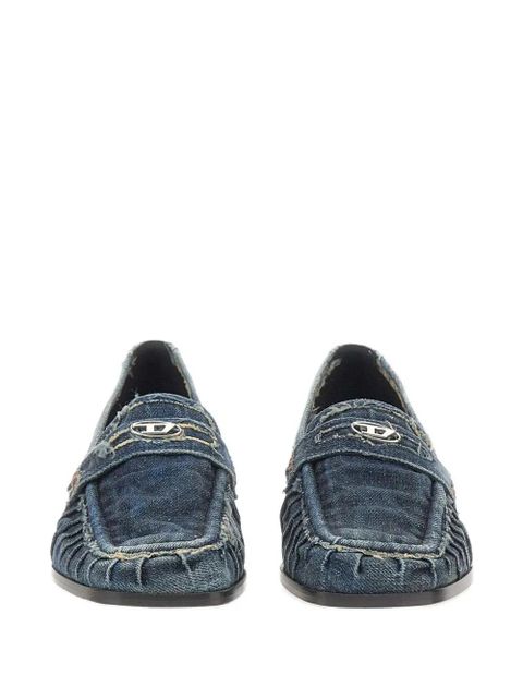 Diesel D-Amber logo-embellishment pumps - Blue