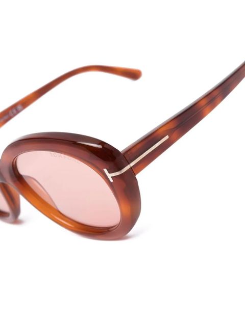 TOM FORD Eyewear Lily round-frame sunglasses - Brown - zdjęcie produktu nr 2