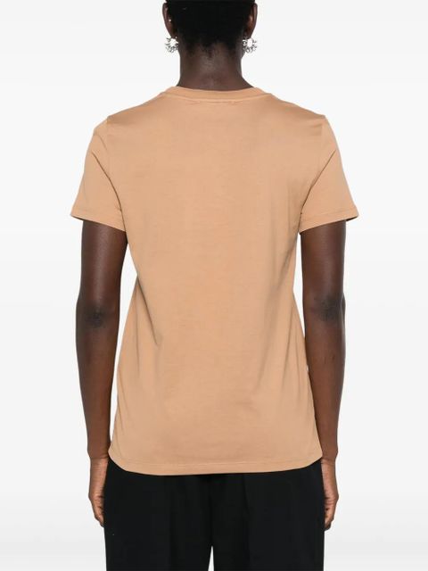 Max Mara Papaia logo-embroidered T-shirt - Neutrals