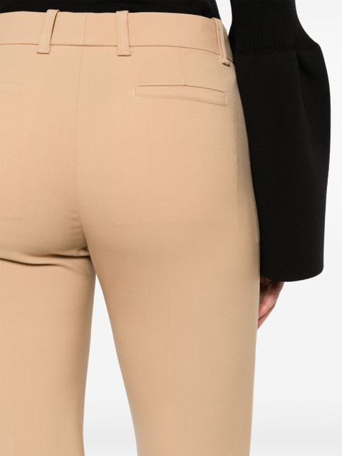 Chloé wool-blend flared trousers - Neutrals