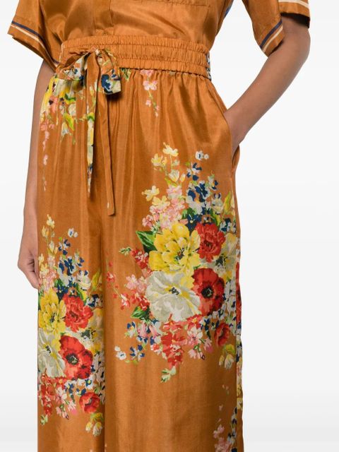 ZIMMERMANN Alight wide-leg silk trousers - Orange