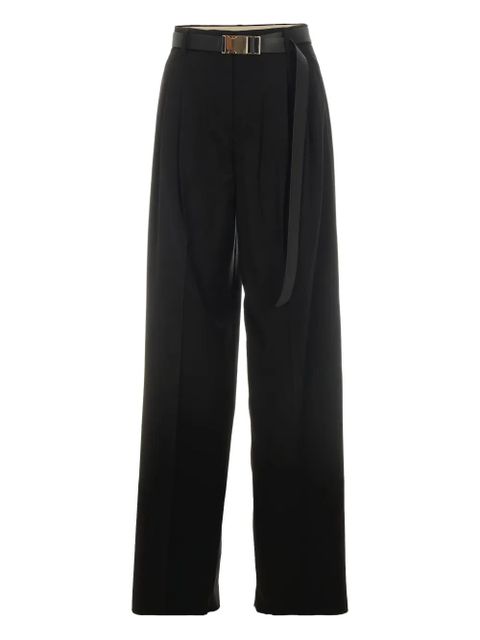 Max Mara buckle-fastening pleated trousers - Black - zdjęcie produktu nr 1