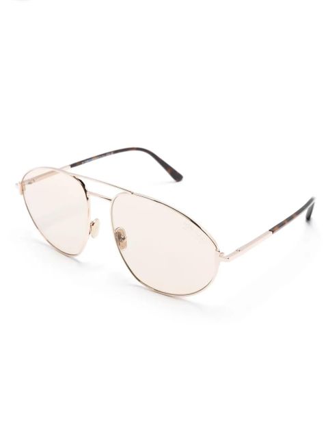 TOM FORD Eyewear Ken pilot-frame sunglasses - Gold - zdjęcie produktu nr 2