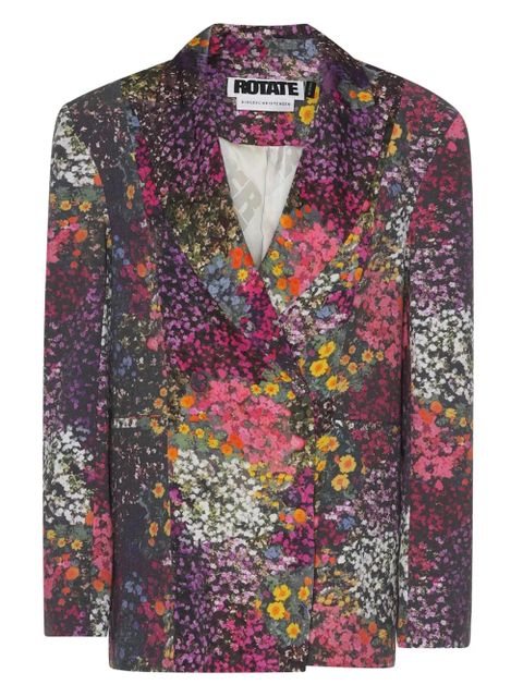ROTATE BIRGER CHRISTENSEN floral-print blazer - Purple - zdjęcie produktu nr 1