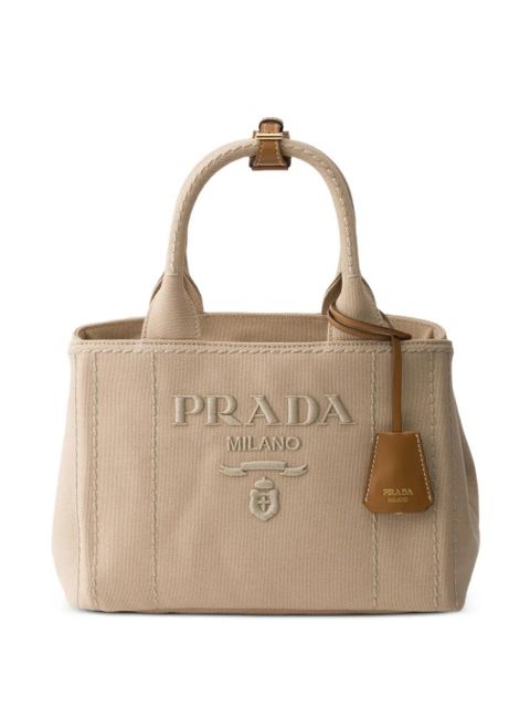 Prada Jardini re small cotton canvas bag - Neutrals - zdjęcie produktu nr 1