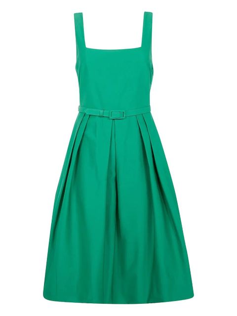 Lauren Ralph Lauren pleated belted dress - Green - zdjęcie produktu nr 1