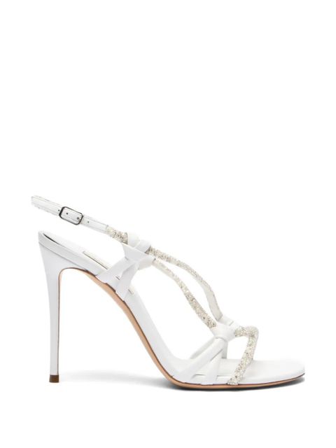 Casadei Itaca embellished leather sandals - White - zdjęcie produktu nr 1