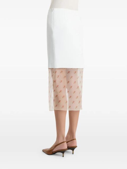 KHAITE Sybil skirt - White