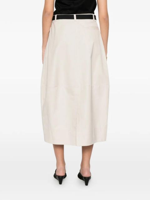 St. Agni pleated cocoon skirt - Neutrals