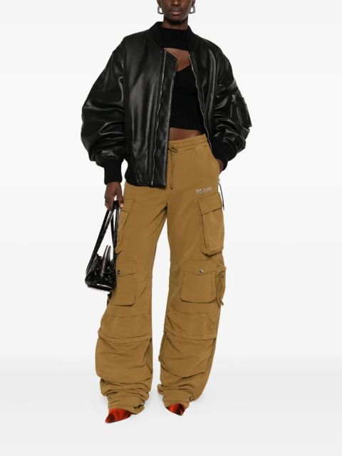 The Attico multi-pocket drawstring trousers - Green