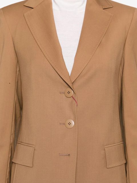 Max Mara virgin wool single-breasted blazer - Brown - zdjęcie produktu nr 2