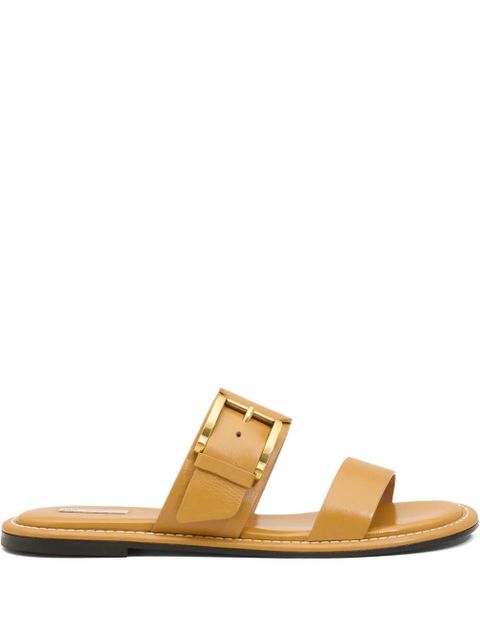 AMI Paris buckle-detail flat sandals - Brown - zdjęcie produktu nr 1