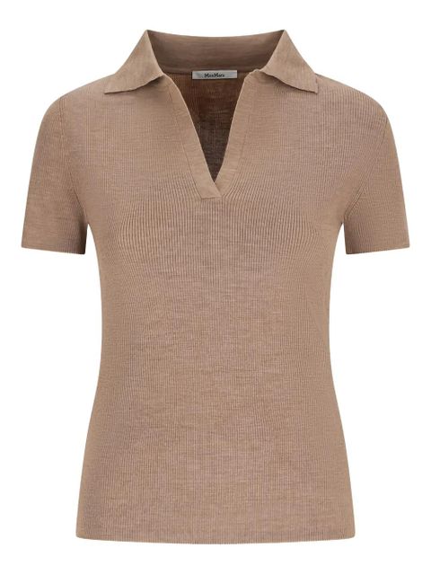 Max Mara V-neck top - Brown - zdjęcie produktu nr 1