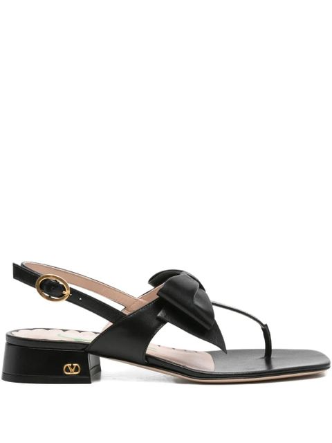 Valentino Garavani bow-embellished sandals - Black - zdjęcie produktu nr 1