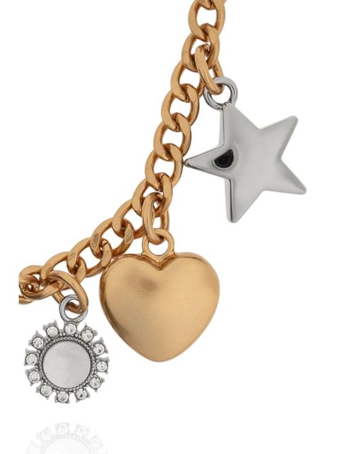 Tory Burch charm-detail keyring - Gold