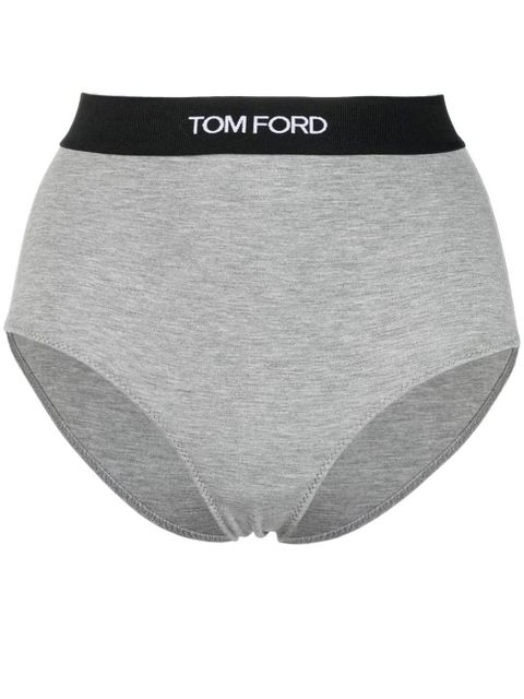 TOM FORD logo-waist briefs - Grey - zdjęcie produktu nr 1